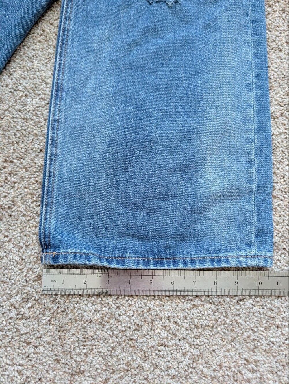 Vervet Simple Society Womens Blue Distressed High RIse Wide Leg Jeans Size 26 - Picture 10 of 10